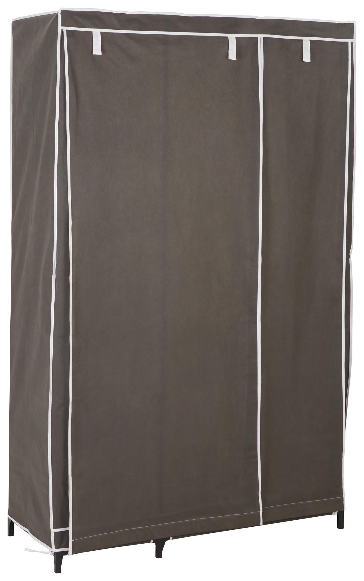 STOFFSCHRANK 110/178/46 cm  in Grau  - Grau, Basics, Kunststoff/Textil (110/178/46cm) - Carryhome