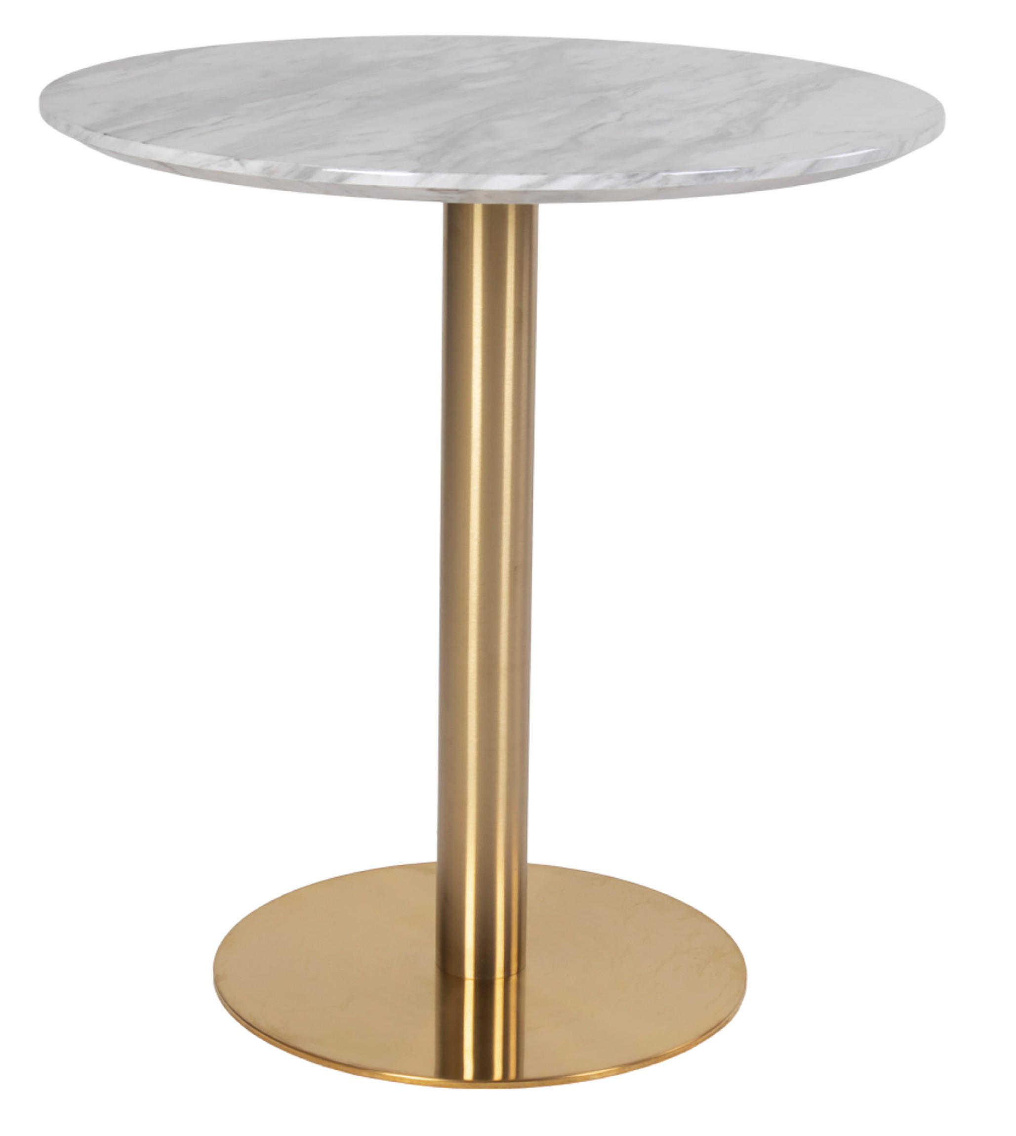 MATBORD i trämaterial 70/70/75 cm   - gråvit/mässingsfärgad, Modern, metall/trämaterial (70/70/75cm) - MID.YOU