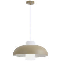 HÄNGELEUCHTE 38/120 cm   - Sandfarben/Weiß, Trend, Glas/Metall (38/120cm) - Collet's Monde