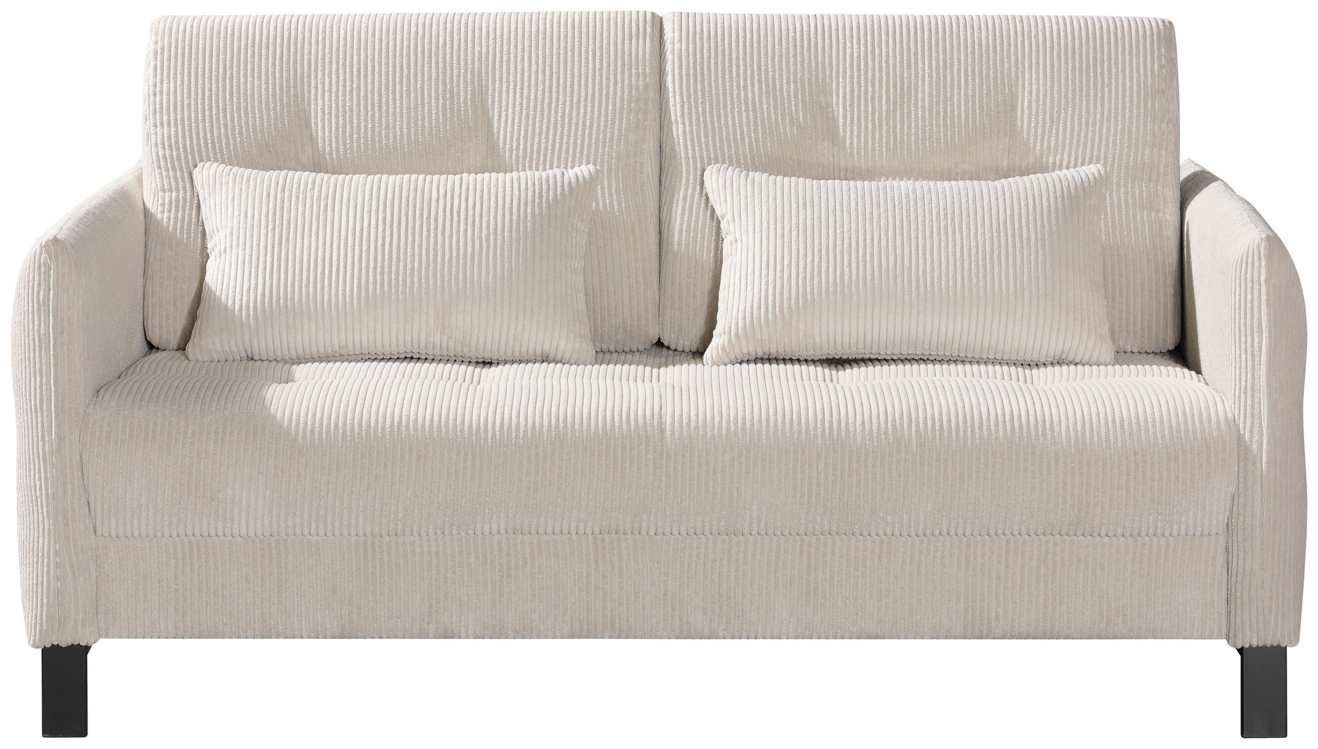 SCHLAFSOFA in Textil Beige  - Beige/Schwarz, Design, Textil/Metall (170/88/110cm) - Novel