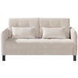 SCHLAFSOFA Cord Beige  - Beige/Schwarz, Design, Textil/Metall (170/88/110cm) - Novel