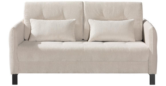 SCHLAFSOFA Cord Beige  - Beige/Schwarz, Design, Textil/Metall (170/88/110cm) - Novel