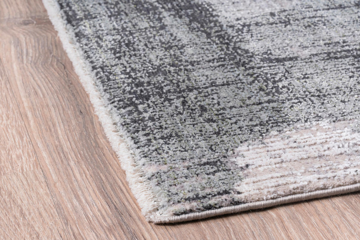 WEBTEPPICH 80/150 cm Awara Creme, Dunkelgrau, Salbeigrün  - Dunkelgrau/Salbeigrün, Design, Textil (80/150cm) - Dieter Knoll