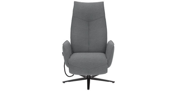 RELAXSESSEL in Textil Hellgrau - Anthrazit/Hellgrau, Design, Textil/Metall (71/114/84cm) - Johann Jakob