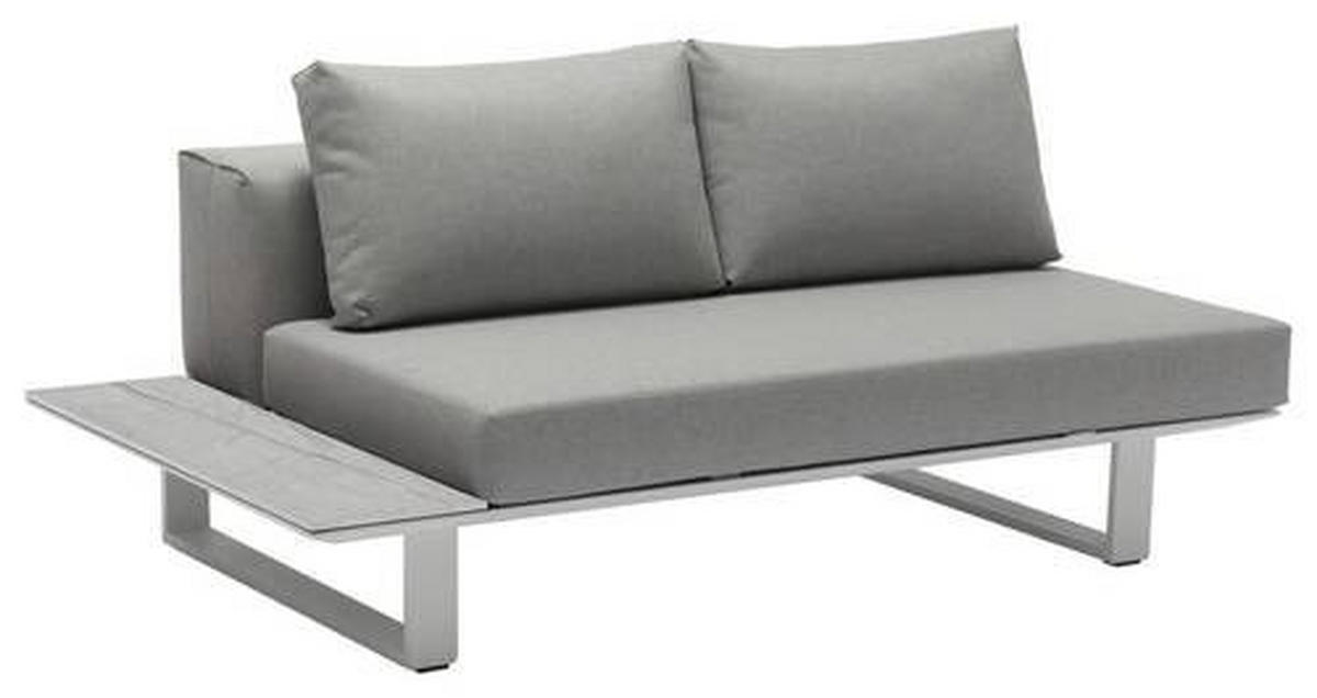 SITZBANK 178/101/25 cm  in Weiß  - Weiß, LIFESTYLE, Metall (178/101/25cm) - Amatio