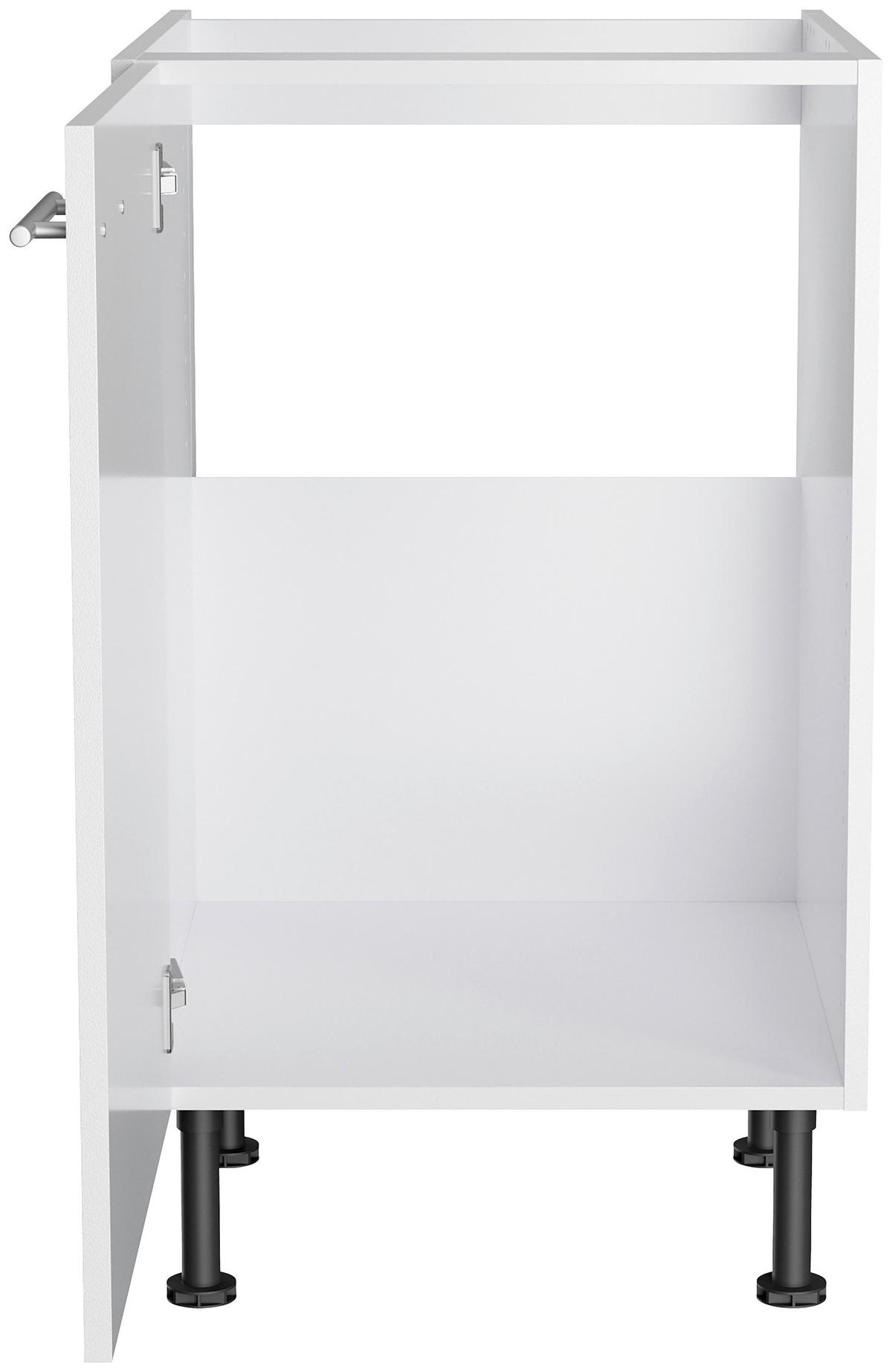 KÜCHENLEERBLOCK 210 cm   in Weiß  - Edelstahlfarben/Anthrazit, Basics, Holzwerkstoff/Metall (210cm) - Optifit