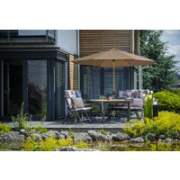 SONNENSCHIRM 350 cm Greige  - Greige/Eschefarben, Basics, Textil/Metall (350/350cm) - Doppler