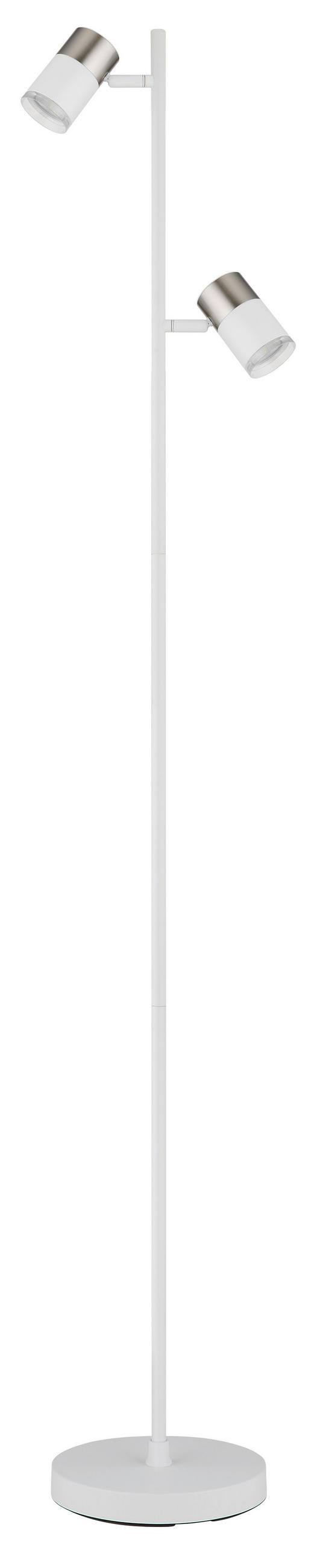 ÁLLÓLÁMPA - áttetsző/nikkelszínű, Basics, műanyag/fém (21,5/23/154cm) - Globo