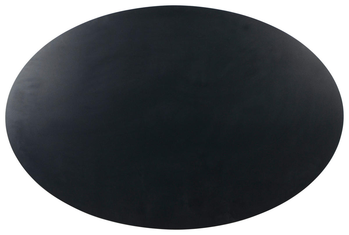 COUCHTISCH 120/40/80 cm oval Schwarz  - Schwarz, Design, Keramik/Metall (120/40/80cm) - Livetastic