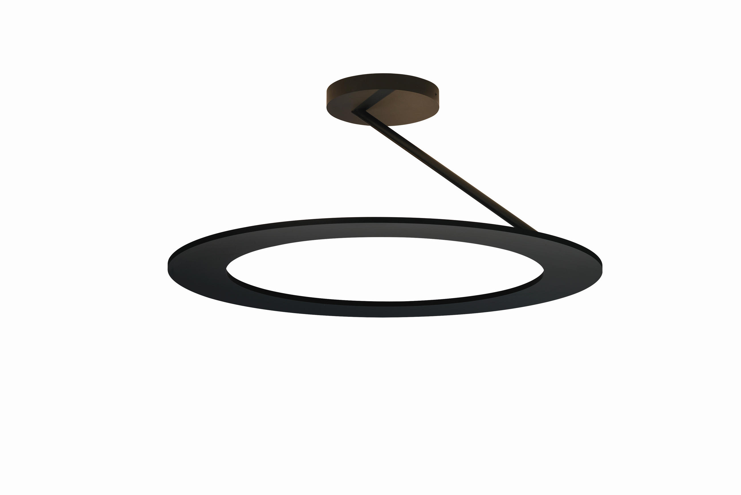 LED-DECKENLEUCHTE 45/20 cm   - Schwarz, Design, Metall (45/20cm) - BOPP