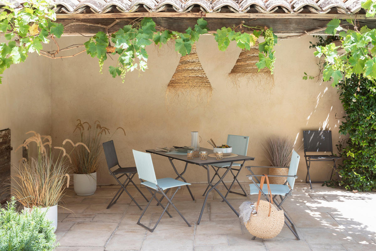 KLAPPSTUHL Batyline® Türkis  - Türkis/Anthrazit, Basics, Textil/Metall (49/87/50cm) - Lafuma Mobilier