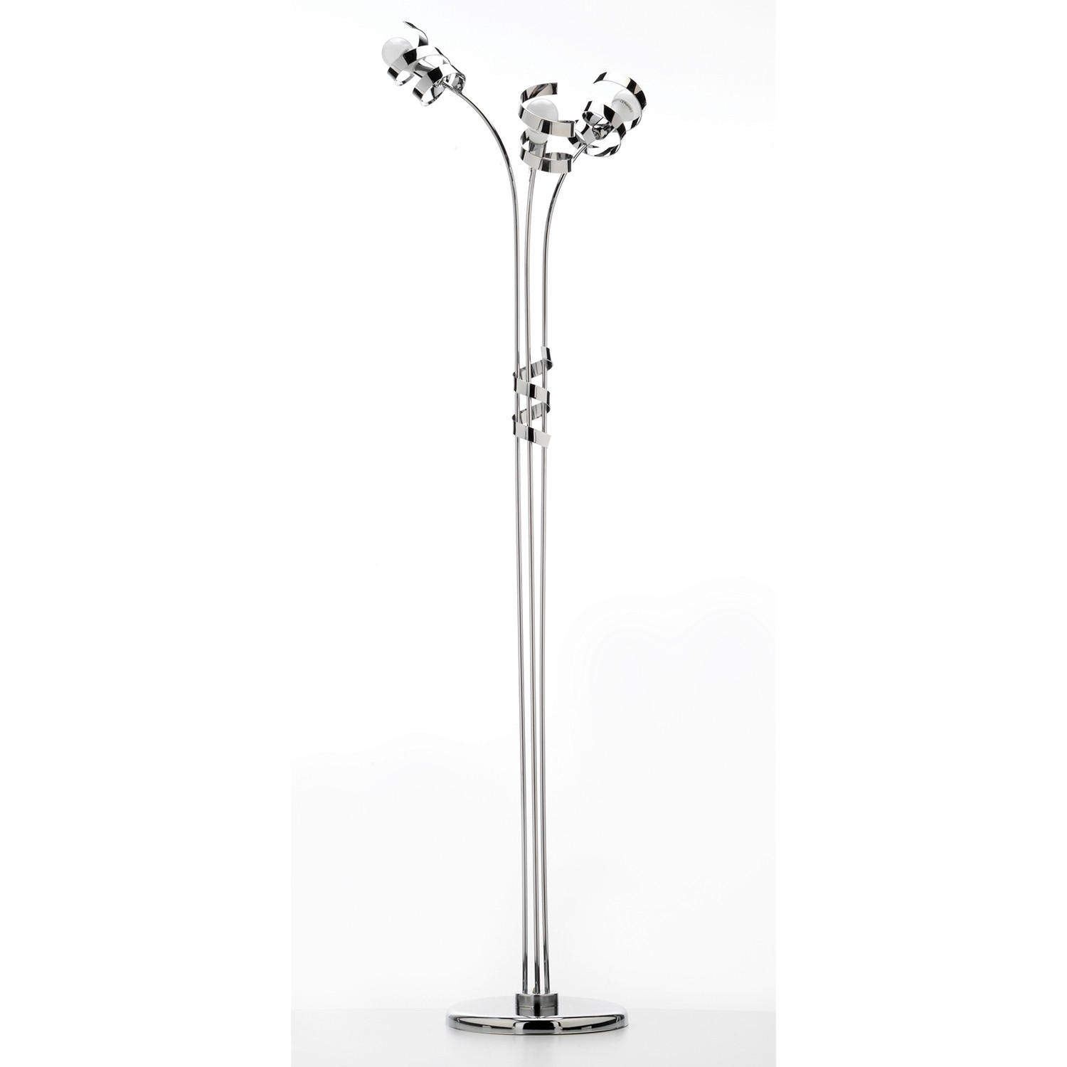 STOJACÍ LAMPA, 55/190 cm  - barvy chromu, Design, kov (55/190cm)