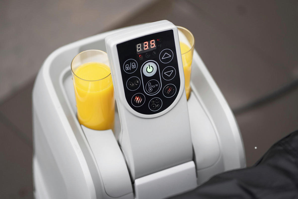 WHIRLPOOL LAY-Z-SPA MIAMI 60001 180/66 cm  - Schwarz, KONVENTIONELL, Kunststoff/Metall (180/66cm) - Bestway