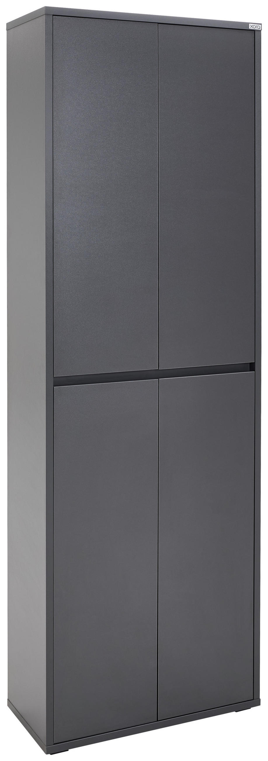 SCHUHSCHRANK Anthrazit  - Anthrazit, KONVENTIONELL, Holzwerkstoff/Kunststoff (70/210/34cm) - Xora