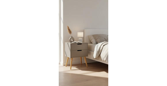 NACHTSCHRANK 40/60/30 cm Kiefer massiv  - Kaschmir/Naturfarben, Design, Holz/Holzwerkstoff (40/60/30cm) - Xora