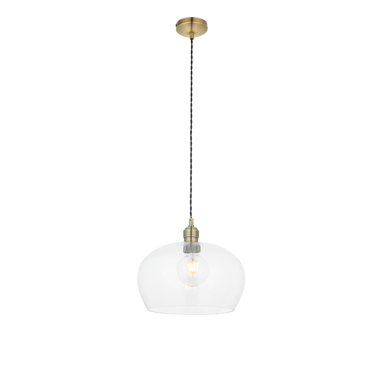 HÄNGELEUCHTE 31/151 cm  - Klar/Champagner, Basics, Glas (31/151cm) - ENDON