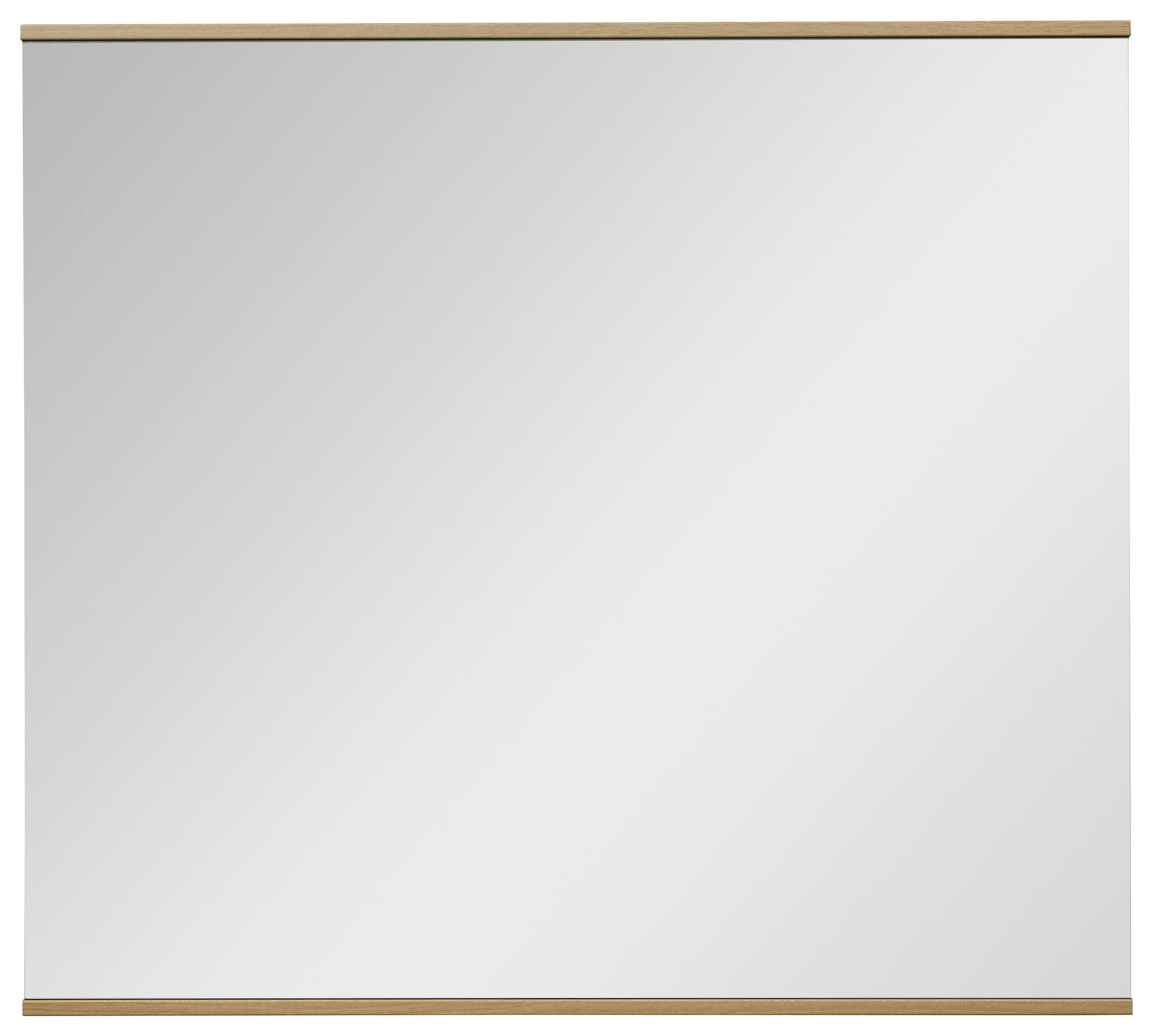 WANDSPIEGEL 89/90/2 cm    in rechteckig  - Klar/Eiche Bianco, Design, Glas/Holzwerkstoff (89/90/2cm) - Dieter Knoll