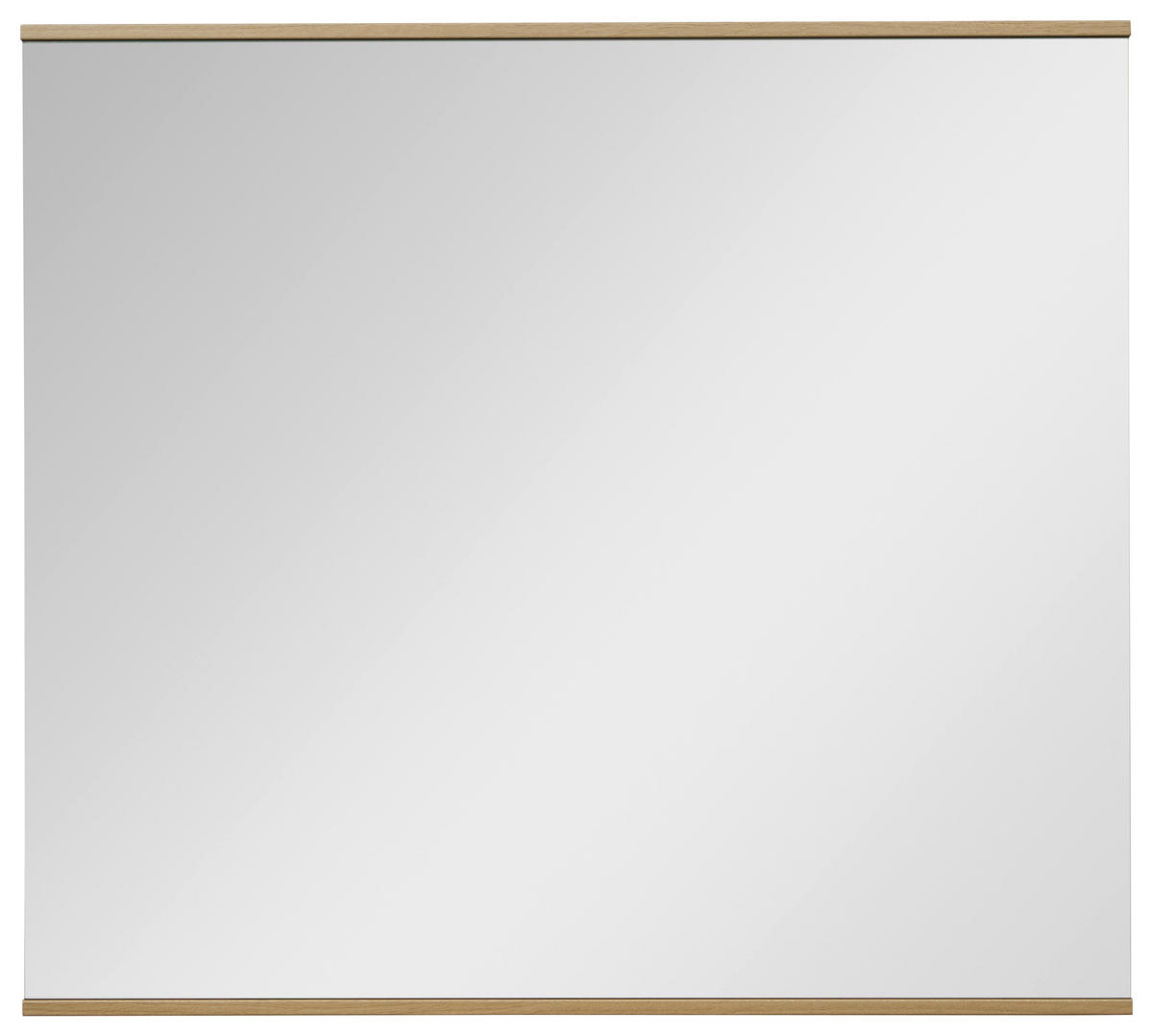 WANDSPIEGEL 89/90/2 cm    in rechteckig  - Klar/Eiche Bianco, Design, Glas/Holzwerkstoff (89/90/2cm) - Dieter Knoll