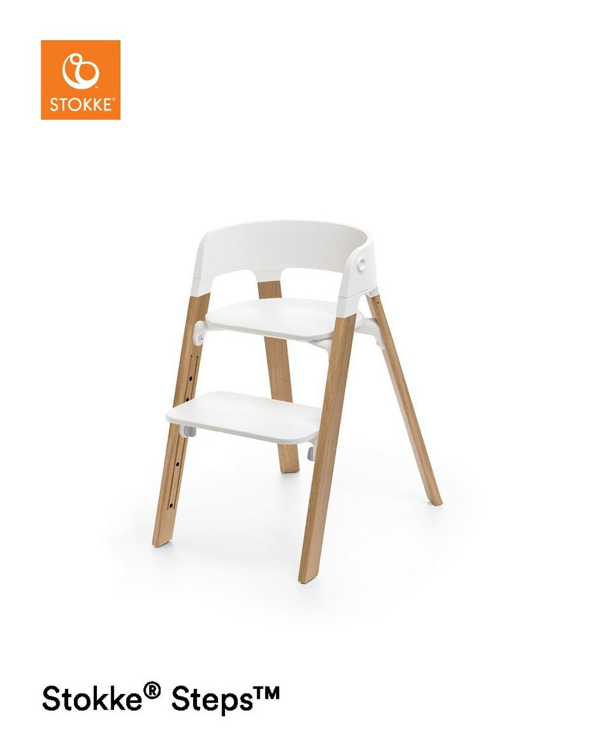 HOCHSTUHLSITZ Steps Weiß White  - Weiß, Basics, Kunststoff (54/12/45cm) - Stokke