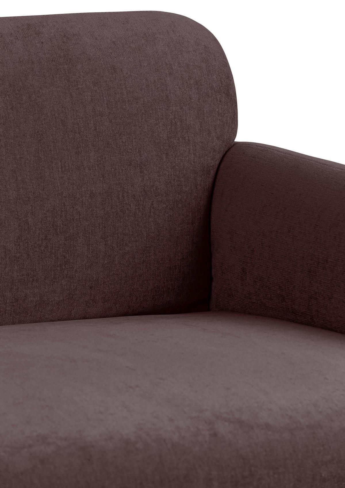 2-SITZER-SOFA MILA Samt Dunkelrot  - Schwarz/Dunkelrot, Design, Kunststoff/Textil (148/83/76cm) - MID.YOU