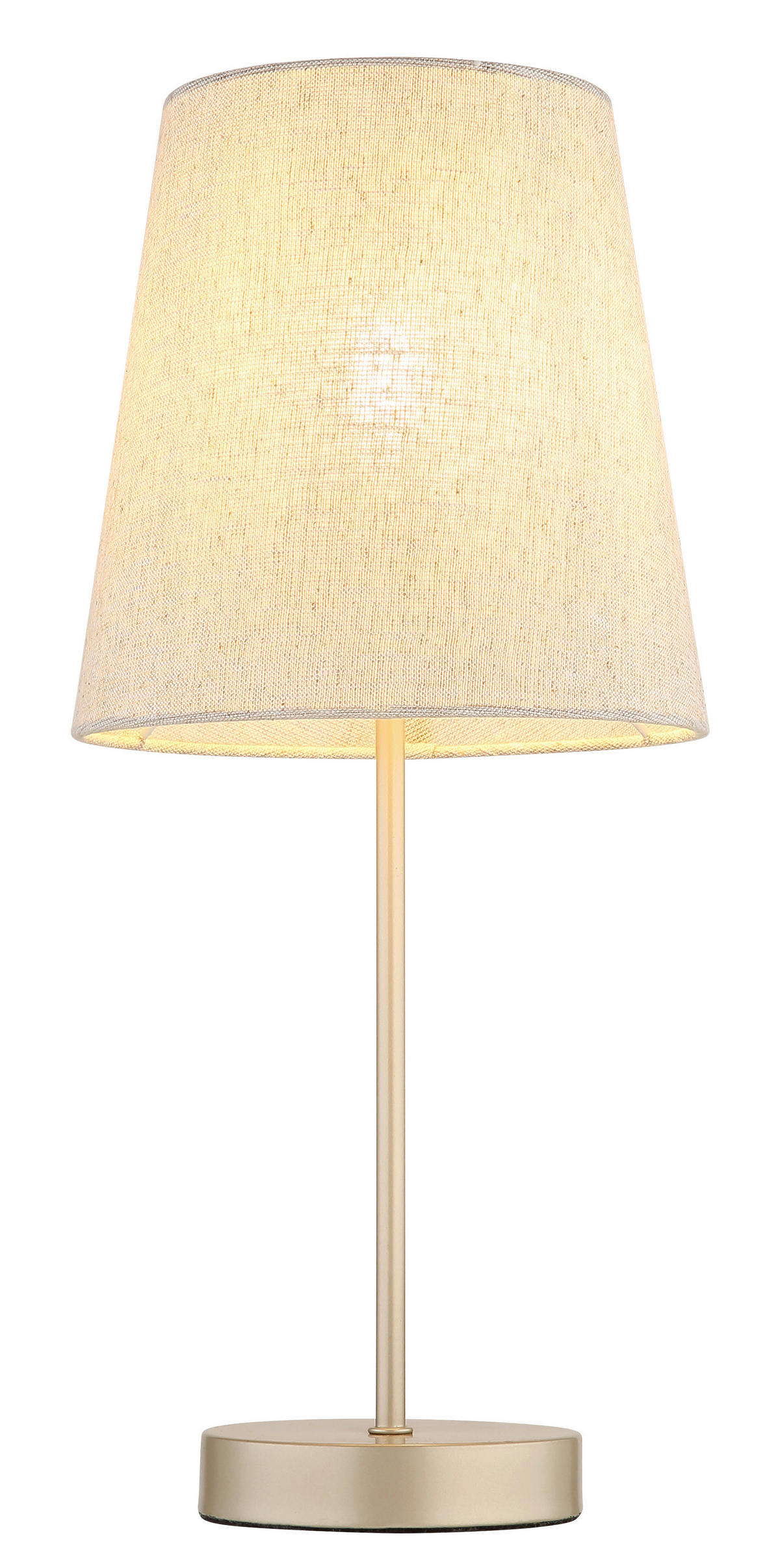 TISCHLEUCHTE Joris 20/45 cm  - Champagner/Beige, Design, Kunststoff/Textil (20/45cm) - Globo