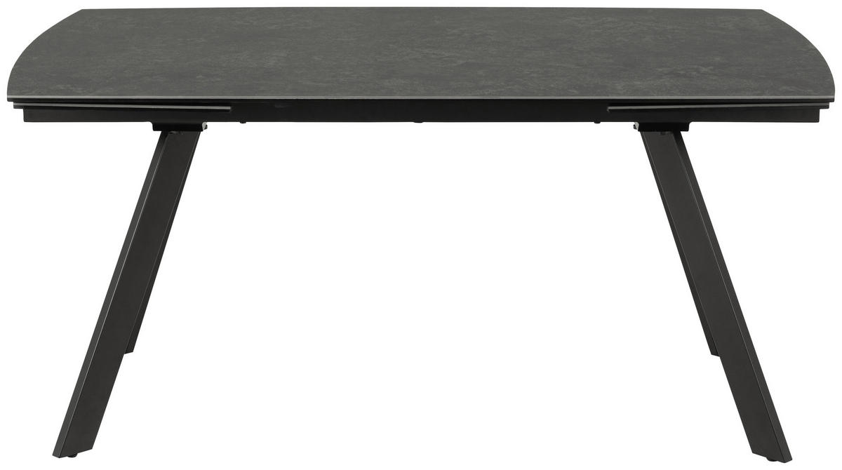 ESSTISCH in Metall, Keramik 160/97/75 cm  - Schwarz, Design, Keramik/Metall (160/97/75cm) - MID.YOU