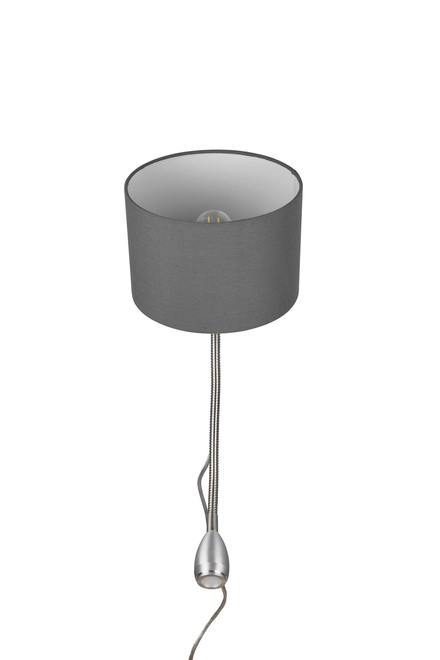 WANDLEUCHTE Hotel 20/23 cm   - Grau/Nickelfarben, Design, Textil/Metall (20/23cm) - Trio Leuchten