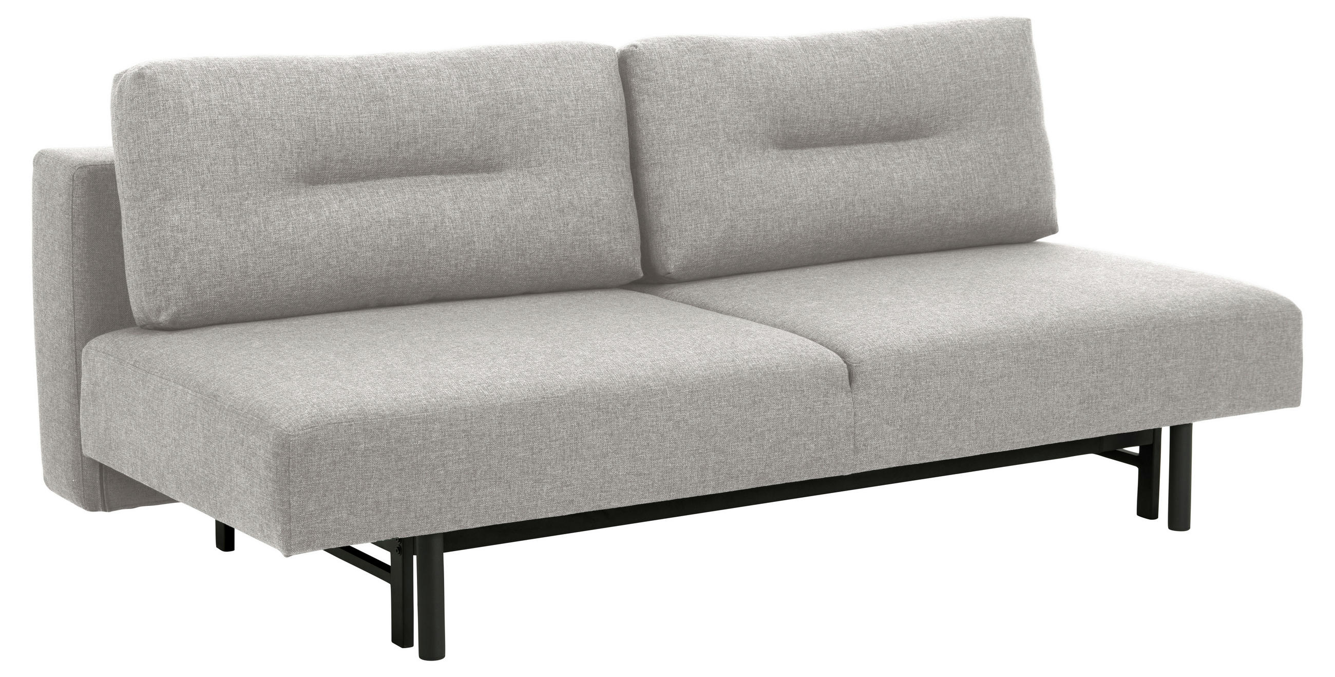 BÄDDSOFFA i grå, ekfärgad  - grå/ekfärgad, Design, metall/trä (200/83/105cm) - Best Price