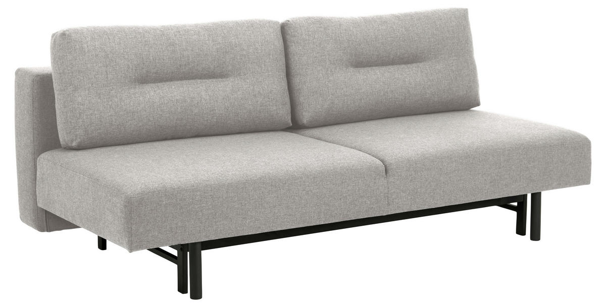 BÄDDSOFFA i grå, ekfärgad  - grå/ekfärgad, Design, metall/trä (200/83/105cm) - Best Price