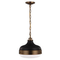 VISEČA SVETILKA  Elstead Cadence      33/48.3 cm      E27 - črna/barve medenine, Konvencionalno, kovina/steklo (33/48.3cm) - Elstead Lighting