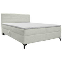 BOXBETT 180/200 cm  in Grauweiss  - Schwarz/Grauweiss, Design, Holz/Holzwerkstoff (180/200cm) - Xora
