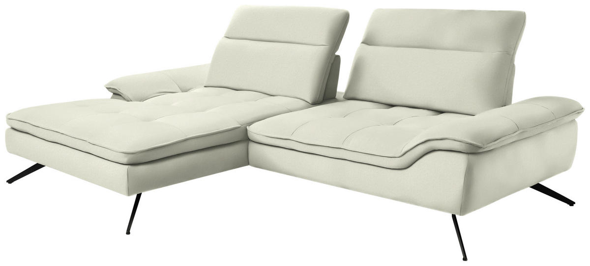 KUTNA GARNITURA tekstil  krem   - crna/krem, Design, tekstil/metal (179-202/288cm) - Stylife