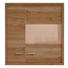 HÄNGEVITRINE Eiche furniert, massiv Eichefarben - Eichefarben/Nickelfarben, KONVENTIONELL, Glas/Holz (95,6/106,8/38,0cm) - Voleo