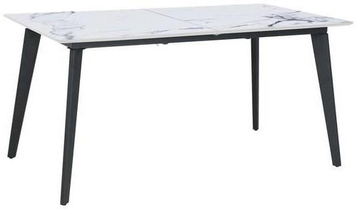 STOL ZA BLAGOVAONICU  bijela  metal, drvni materijal      - bijela/crna, Lifestyle, drvni materijal/metal (180/220/75/100cm) - MID.YOU