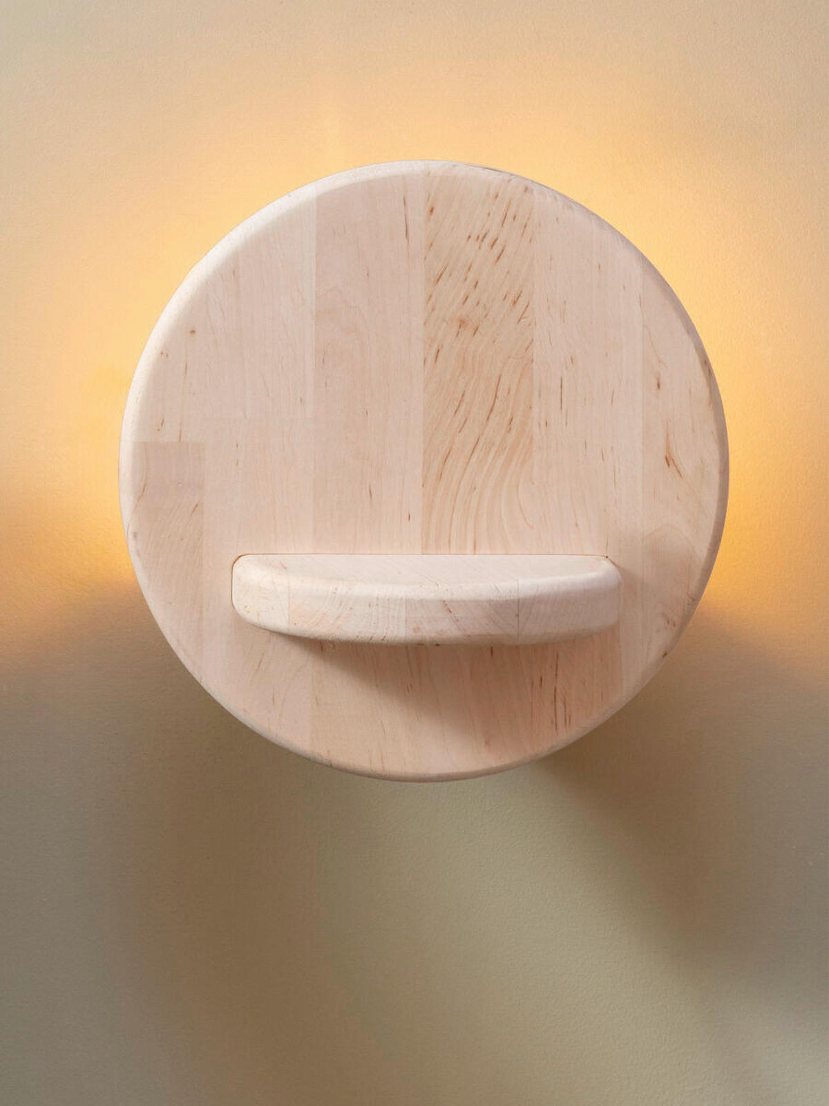 VÄGGLAMPA Good & Mojo 25/20 cm   - alfärgad, Trend, trä (25/20cm) - Good & Mojo