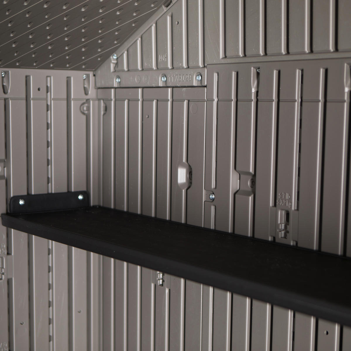 GERÄTEHAUS 305/244/244 cm  - Dunkelgrau, Basics, Kunststoff (305/244/244cm)