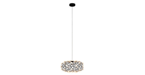 LED-HÄNGELEUCHTE Knoxville 61/150 cm - Schwarz, Design, Kunststoff/Metall (61/150cm) - Dieter Knoll