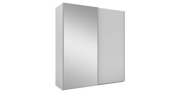 SCHWEBETÜRENSCHRANK 200/223/69 cm 2-türig Grau - Alufarben/Grau, KONVENTIONELL, Glas/Holzwerkstoff (200/223/69cm) - Novel