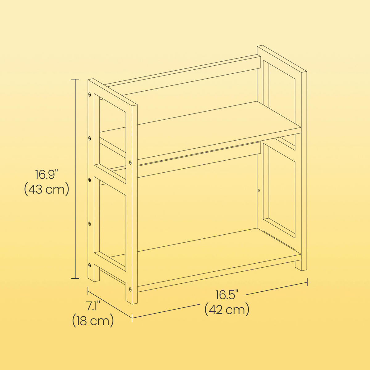 GEWÜRZREGAL - Schwarz/Braun, Basics, Holzwerkstoff/Metall (42/43/18cm)