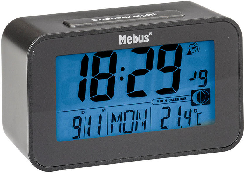 FUNKWETTERSTATION 12/7,1/4,8 cm   - Schwarz, Basics, Kunststoff (12/7,1/4,8cm)