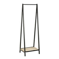 GARDEROBENSTÄNDER in Schwarz, Kieferfarben 53/162/42 cm   - Schwarz/Kieferfarben, Design, Holz/Metall (53/162/42cm)