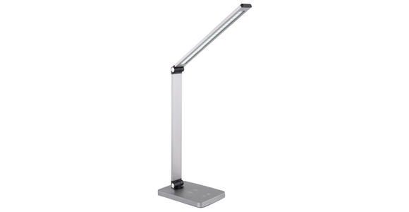 LED-SCHREIBTISCHLEUCHTE 47/67/11 cm - Opal/Grau, Basics, Kunststoff/Metall (47/67/11cm) - Novel