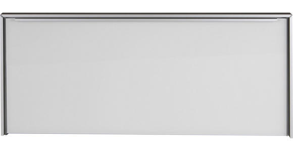 GARDEROBENBANK 102/44/33,5 cm - Alufarben/Weiß, Design, Glas/Metall (102/44/33,5cm) - Dieter Knoll