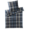 BETTWÄSCHE CHECKS Makosatin 240/220 cm  - Blau/Dunkelblau, Basics, Textil (240/220cm) - Joop!