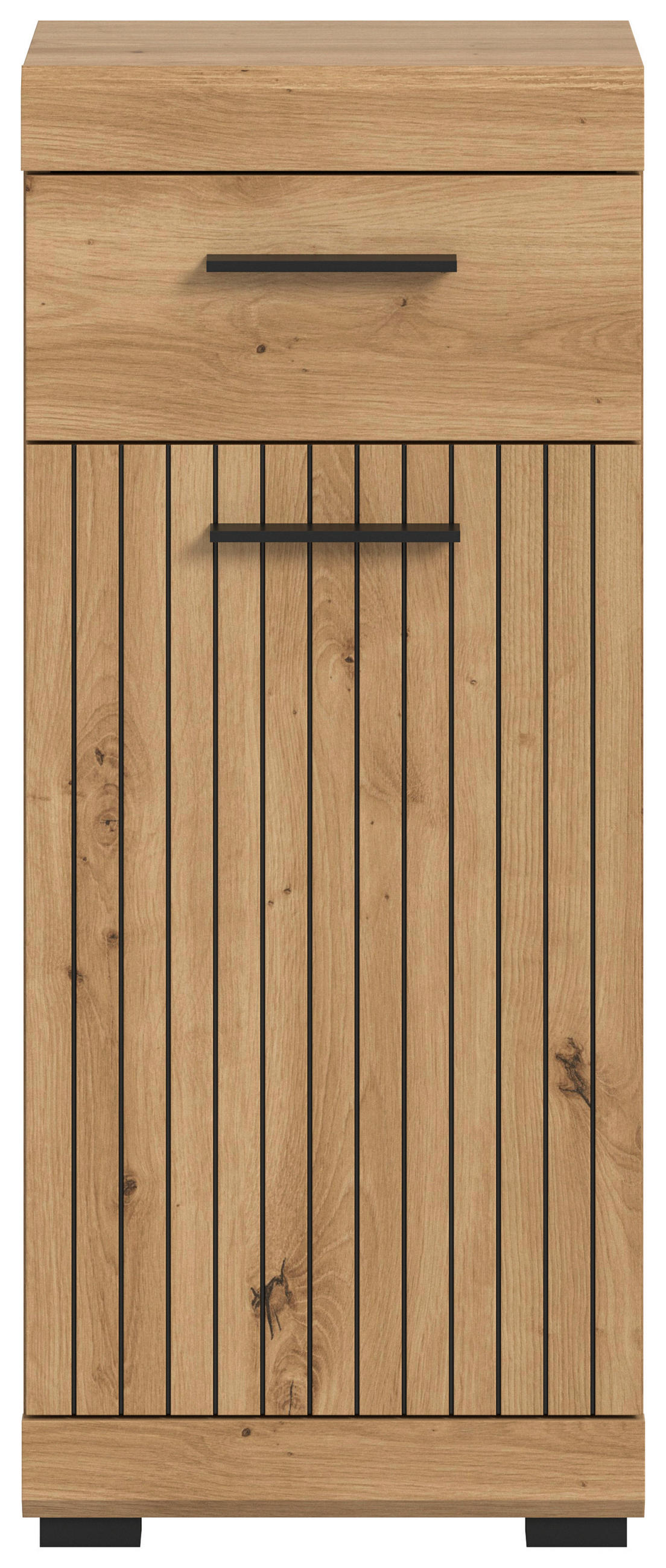MIDISZEKRÉNY 37/88/31 cm  - fekete/Artisan tölgy, Trend, műanyag/faalapú anyag (37/88/31cm) - MID.YOU