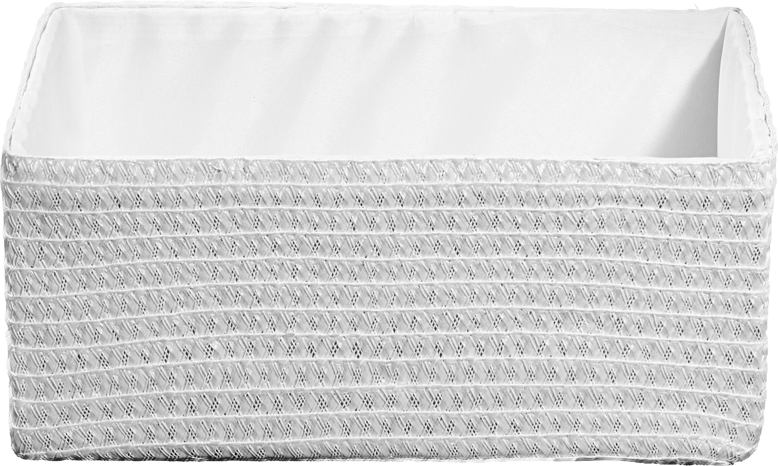 POLCKOSÁR 32/23/14 cm  - Fehér, Basics, Műanyag/Textil (32/23/14cm) - Landscape