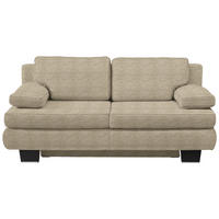 SCHLAFSOFA in Textil Sandfarben  - Sandfarben/Wengefarben, Design, Holz/Textil (203/94/100cm) - Novel