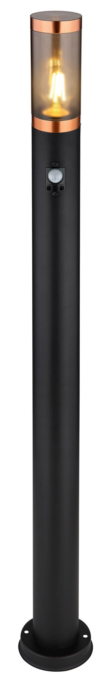 ZUNANJA SVETILKA 12,7/110 cm - črna/siva, Design, kovina/umetna masa (12,7/110cm) - Globo