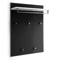 GARDEROBENPANEEL  in 80/109/27 cm  - Weiss/Anthrazit, Design, Glas/Holzwerkstoff (80/109/27cm) - Novel