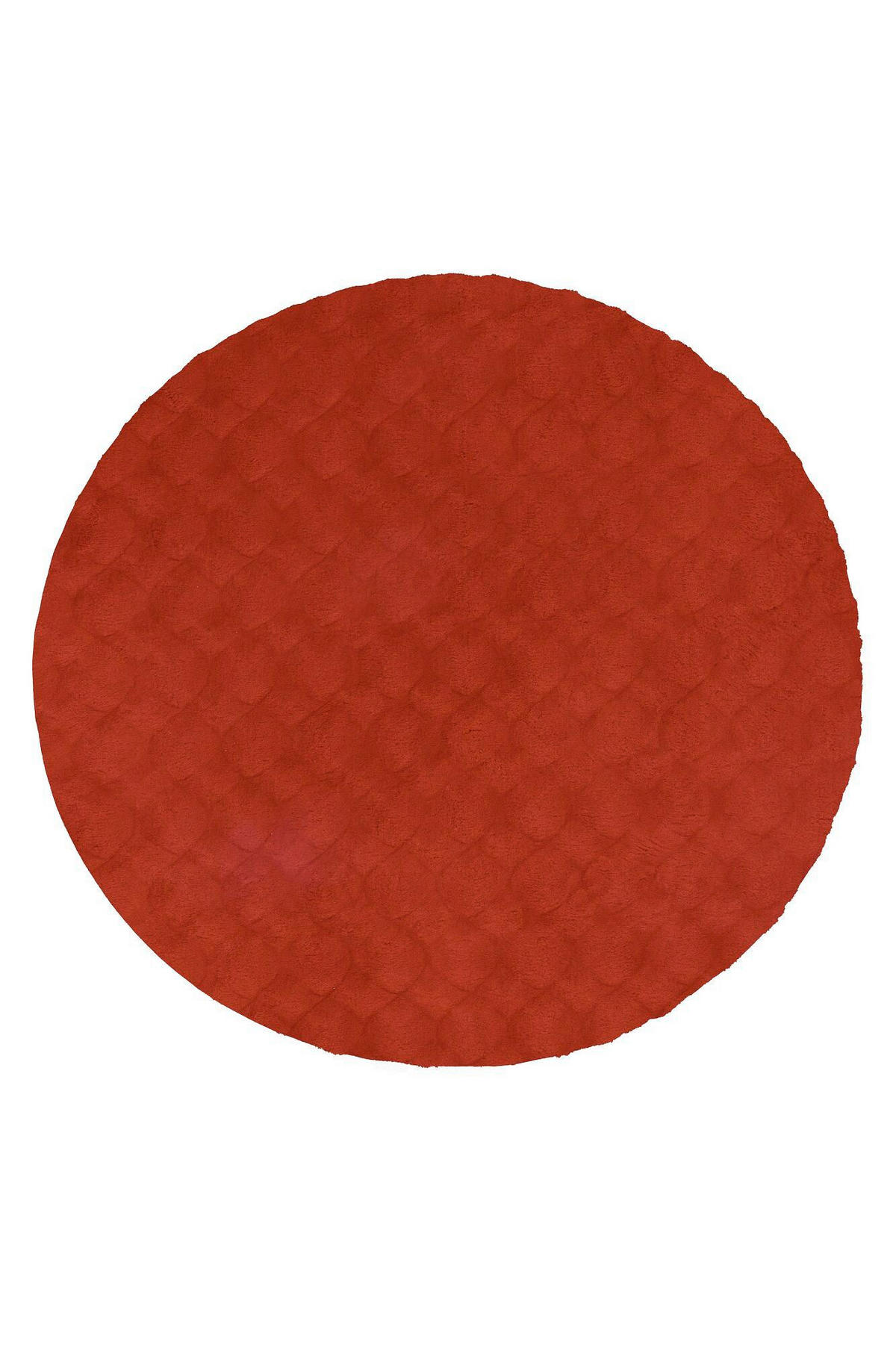 HOCHFLORTEPPICH 120/120 cm Rot rund  - Rot, Basics, Textil (120/120cm) - Kayoom